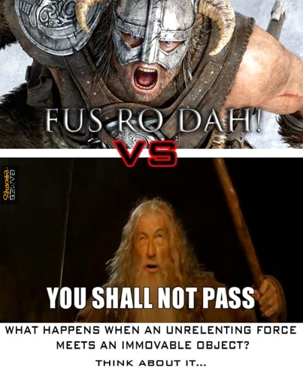 Dragonborn vs Gandalf