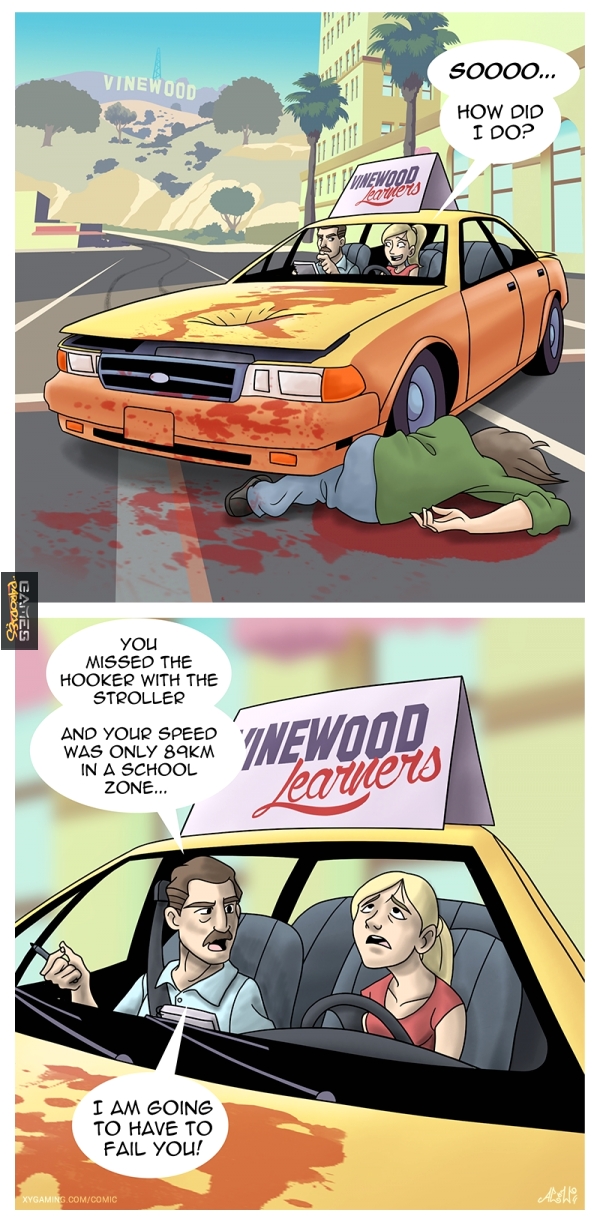 Driving test in GTA