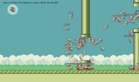 Flappy bird MMO