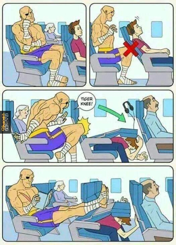 Flying wiht sagat