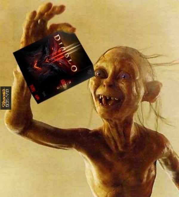 Gollum with his treasure