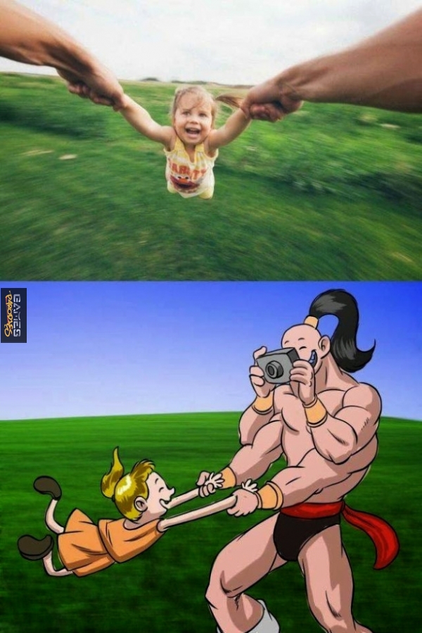 Goro with daughter