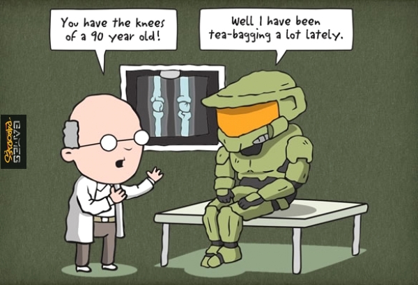 Halo teabagging