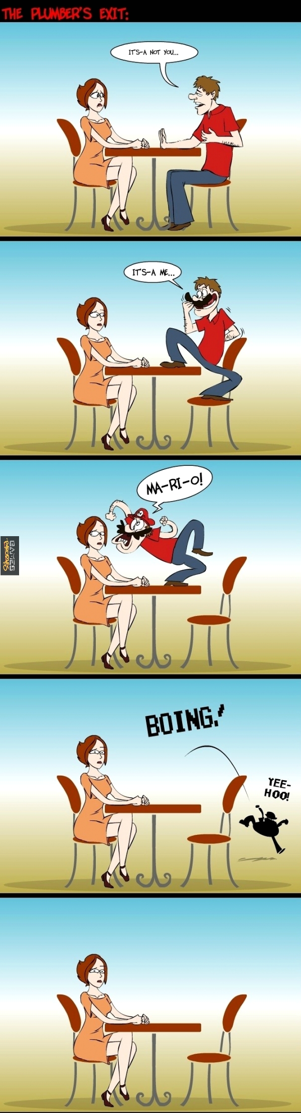 How to break-up Mario-style