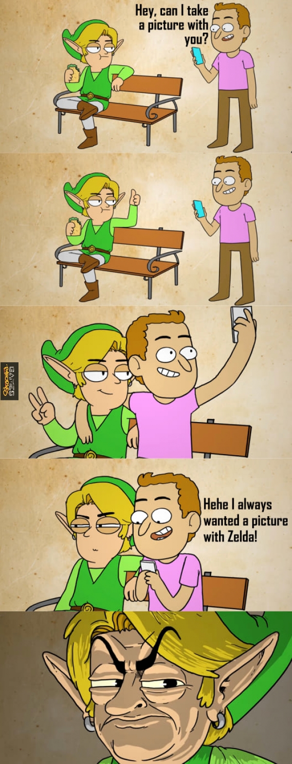 How to make Link angry