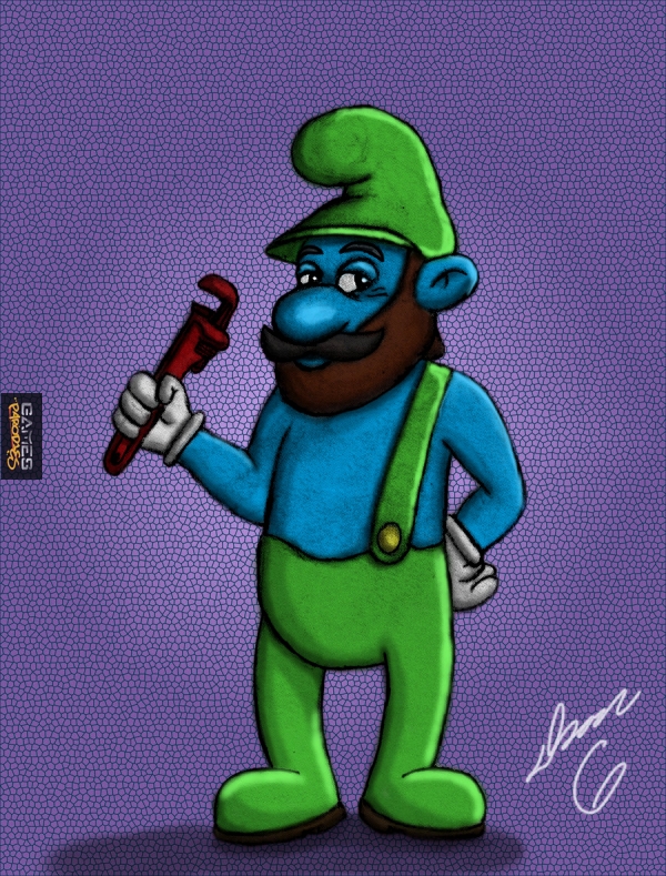 Luigi smurf