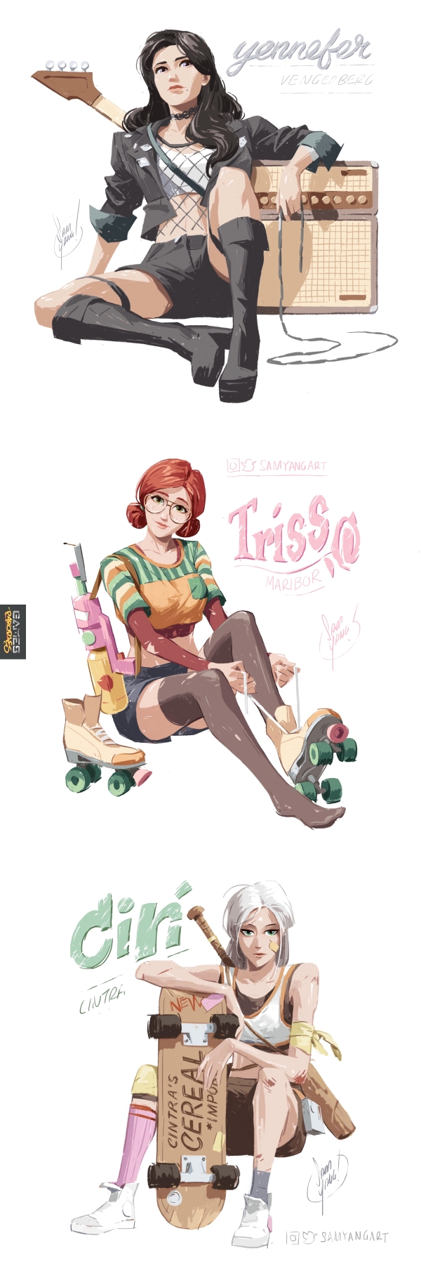 Modern Geralts girls