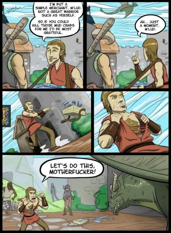 Skyrim NPC logic