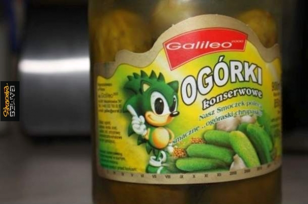 Sonic on Polish cucumbers