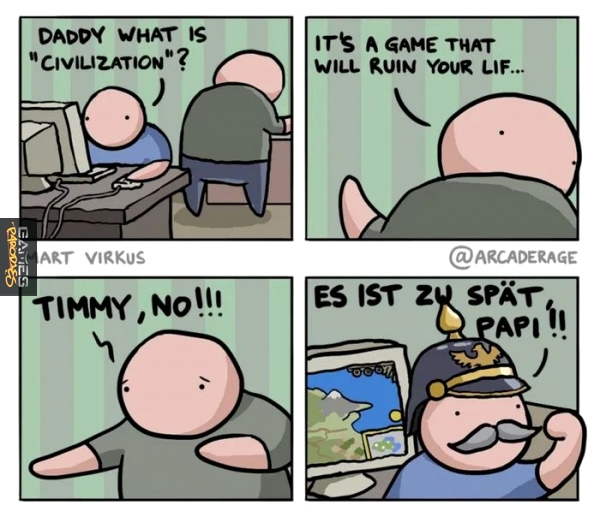 Too late, daddy