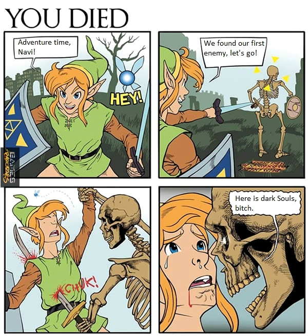 You died